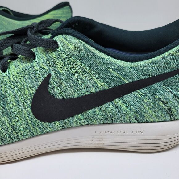 Nike 843764-300 LunarEpic Flyknit Mens Seaweed Green Running Sneakers Size US 15 - Picture 11 of 16